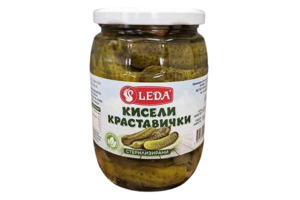 краставички кисели леда 680гр.