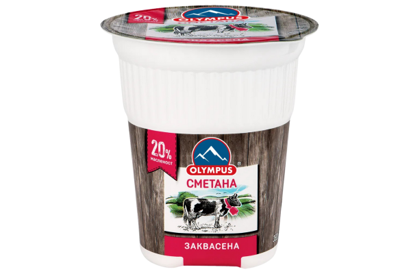 заквасена сметана олимпус 20% 350гр