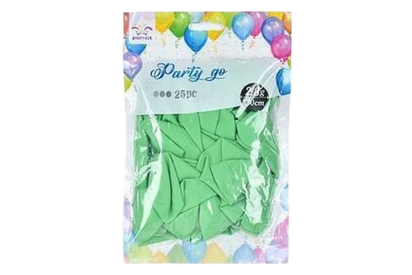 partygo балони цвят светлозелен, 30 см, 25бр