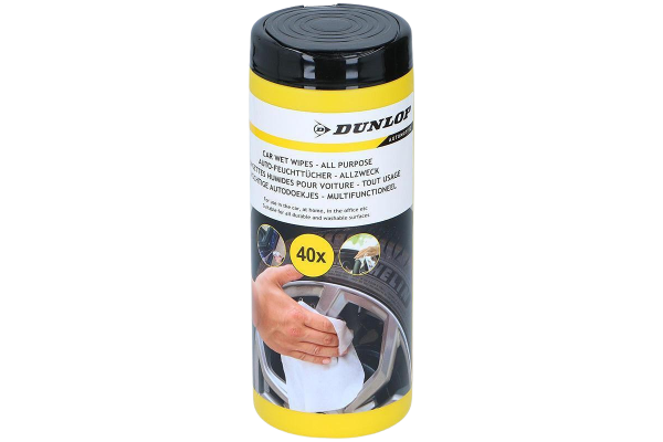 dunlop мокри кърпички за кола универсални 40 бр