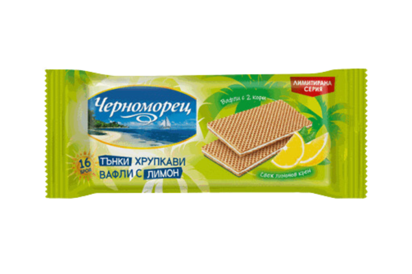 вафли черноморец лимон 173гр