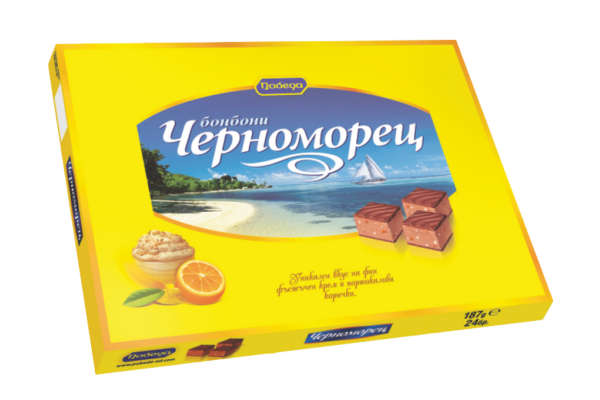 шок. бонбони черноморец 24бр/172гр