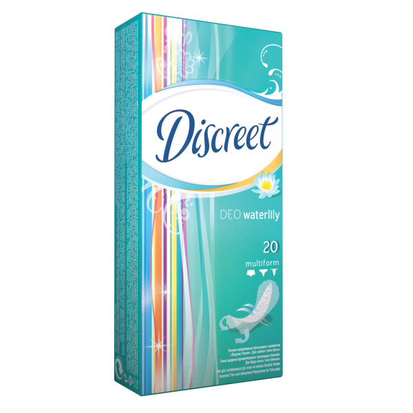 Дамски Превръзки Discreet Deo Waterlily - 20 бр.