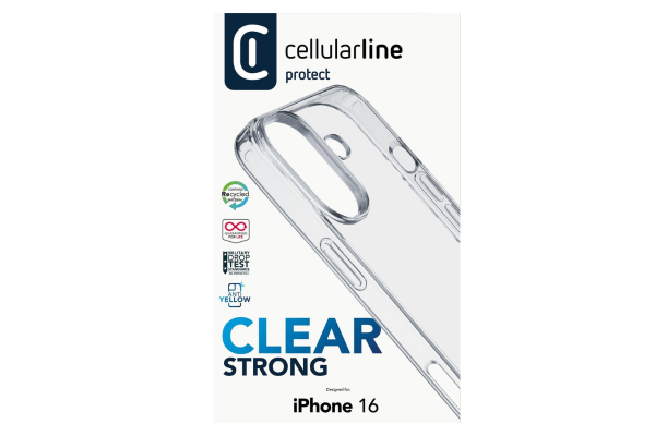clear strong прозрачен твърд калъф за iphone 16