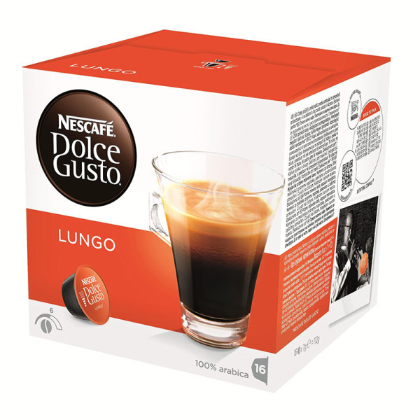 кафе капсули dolce gusto лунго - 16 бр.