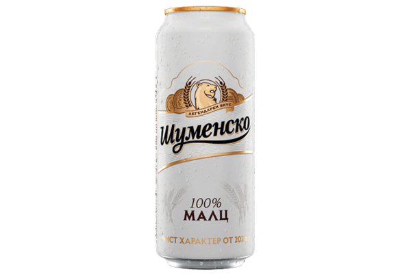 бира шуменско 100% малц кен 500мл
