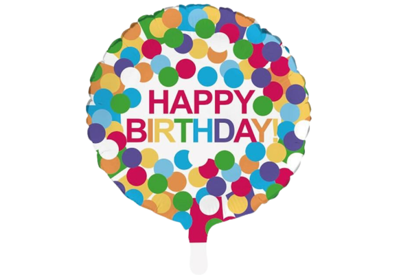 partygo балон от фолио happy birthday 45см 1бр.