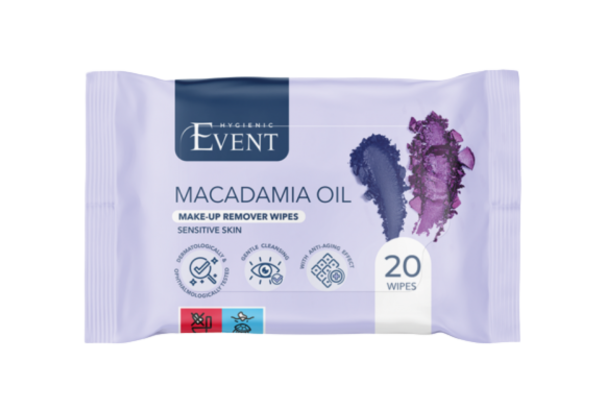 влажни кърпички event за грим 20бр