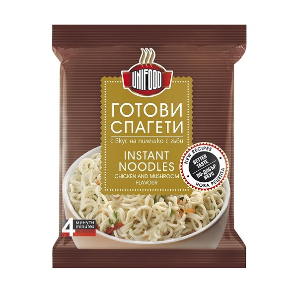 Нудълс с Вкус На Пиле и Гъби Унифууд - 60гр.