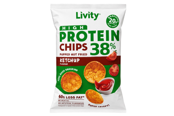 протеинов чипс livity кетчуп 52гр