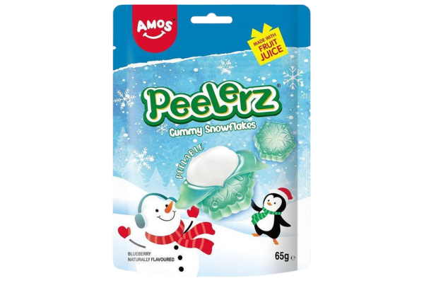 amos 4d желирани бонбони коледни боровинка 65гр