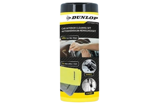 dunlop мокри кърпички за интериор на кола 40 бр.