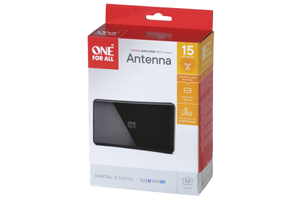 цифрова антена dvb-t 42db 15km sv9420