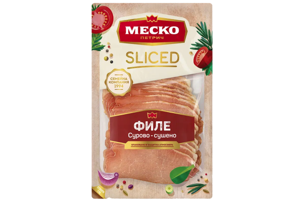 сурово-сушено филе елена меско слайс 100гр