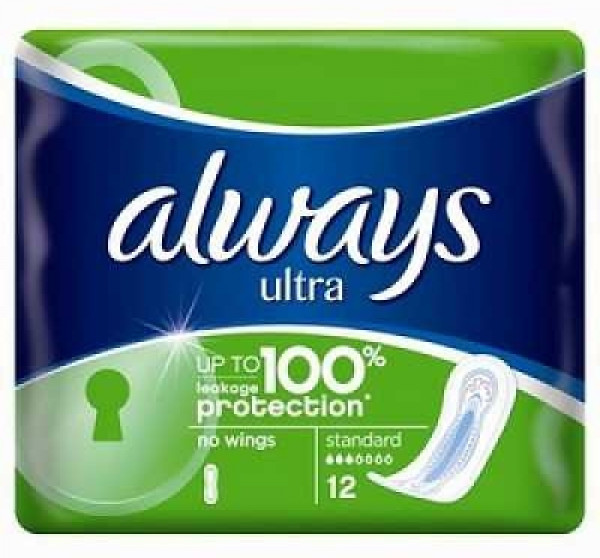 Дамски Превръзки Aways Ultra 100% Protection - 12 бр.