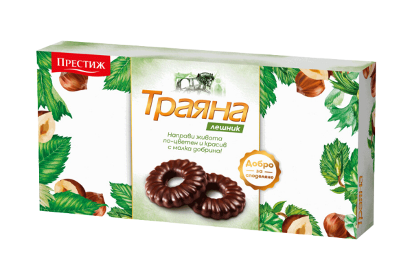 бисквити тунквани траяна лешник 160гр