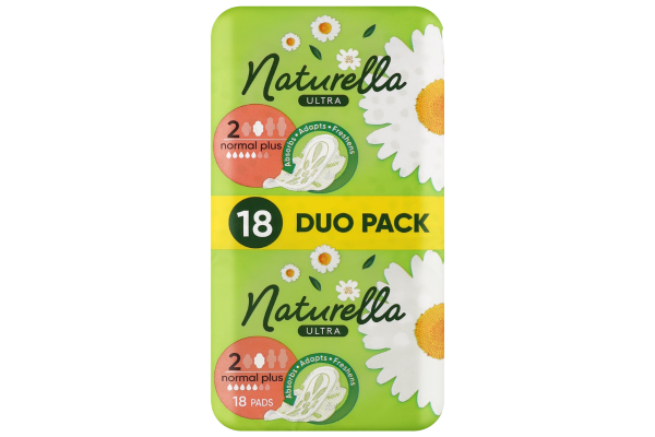превръзки naturella ултра нормал плюс дуо пак 18бр