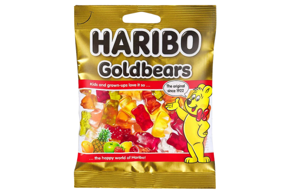 haribo желирани бонбони "плодови мечета" 100гр