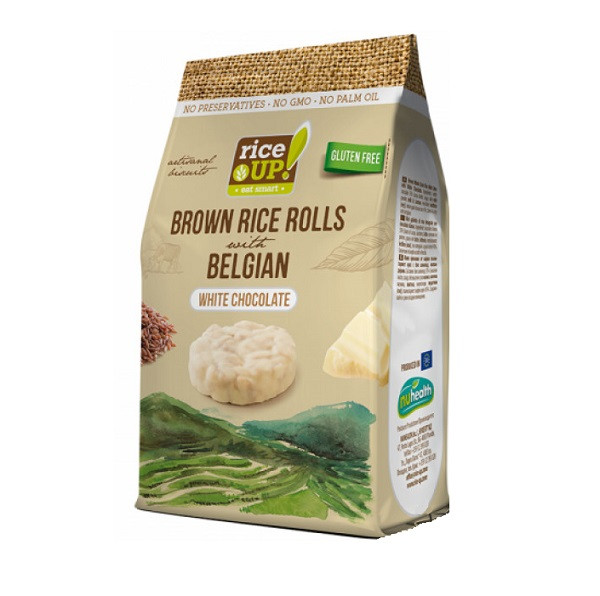 Oризовки Rice Up Мини с бял шоколад - 50 гр.