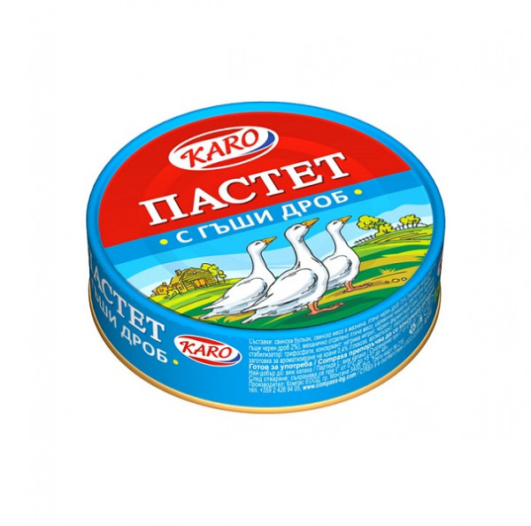 Пастет Гъши Дроб Каро - 180гр.