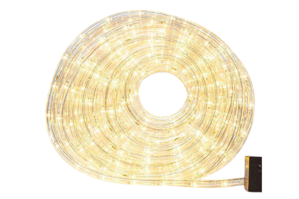 eurolamp led въже, с програма, бяла топла светлина