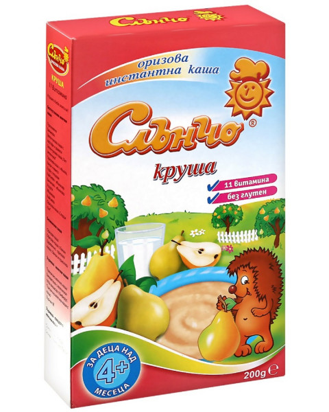 оризово млечна каша круша слънчо - 200 гр.