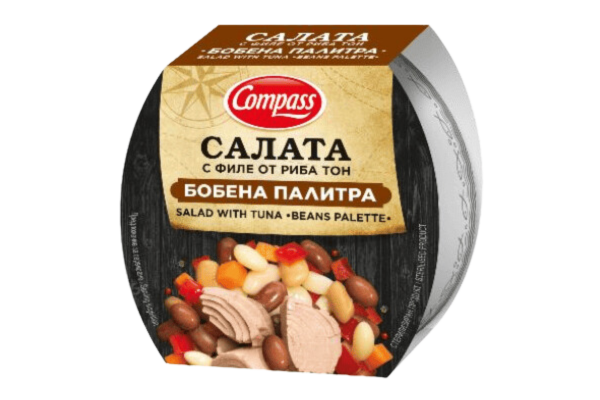 компас салата бобена палитра 160гр филе