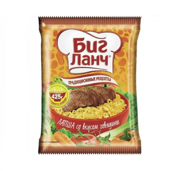 Спагети Биг Лънч Говеждо - 75гр.