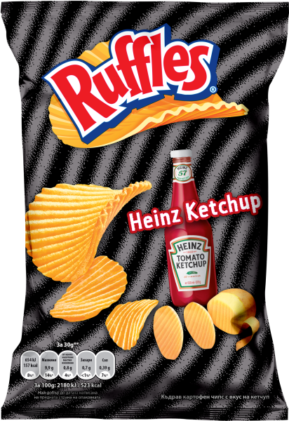 ruffles картофен чипс 65гр кетчуп