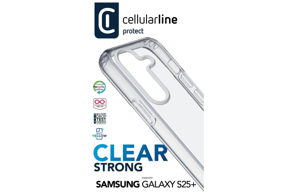 clear strong прозрачен твърд калъф за samsung s25+