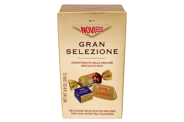шоколадови бонбони с лешници novi асорти селекция 250 гр