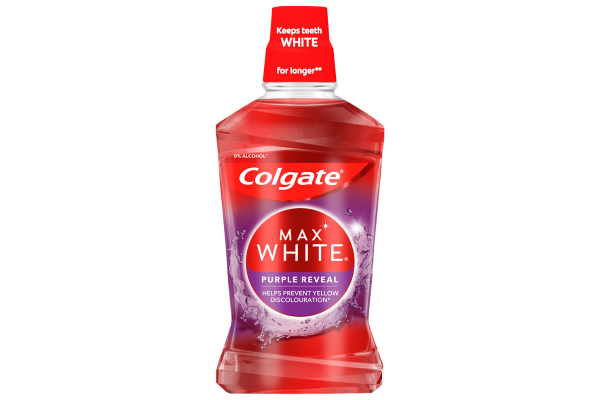 вода за уста colgate max white purple 500мл