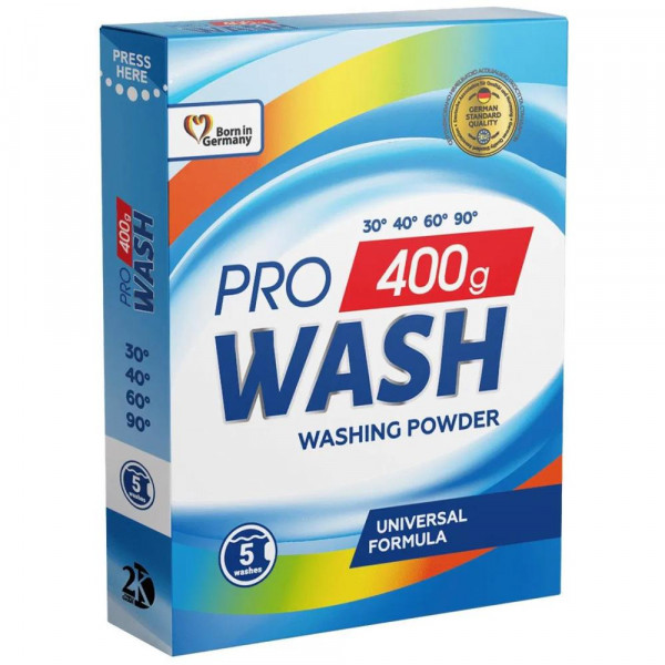 прах за пране pro wash универсал 400гр