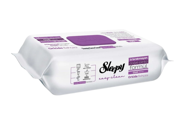 мокри кърпички за почистване sleepy 100бр лилави орхидея