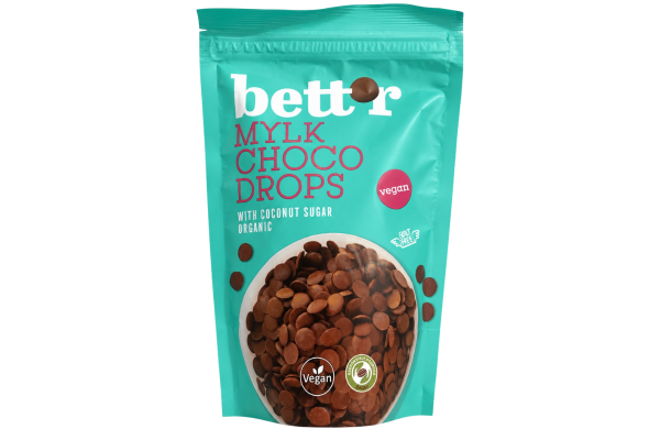 био капки bettr млечен шоколад 200гр