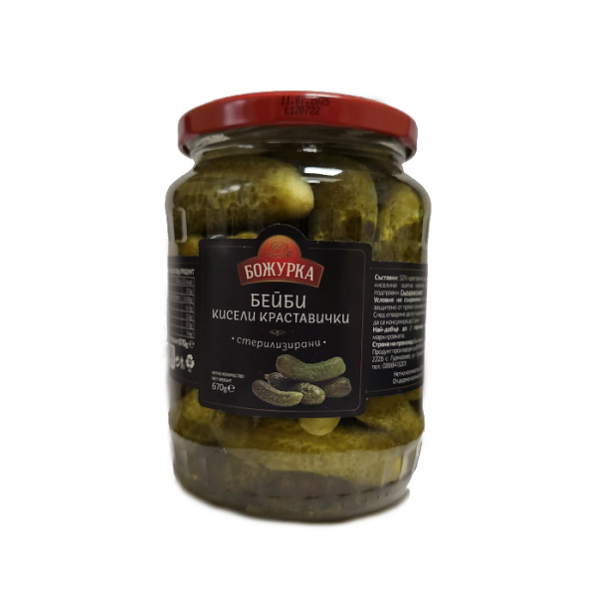 Кисели Краставички Бейби Божурка - 670 гр.