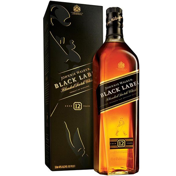 Уиски Джони Уолкър Черен Етикет - 1л.