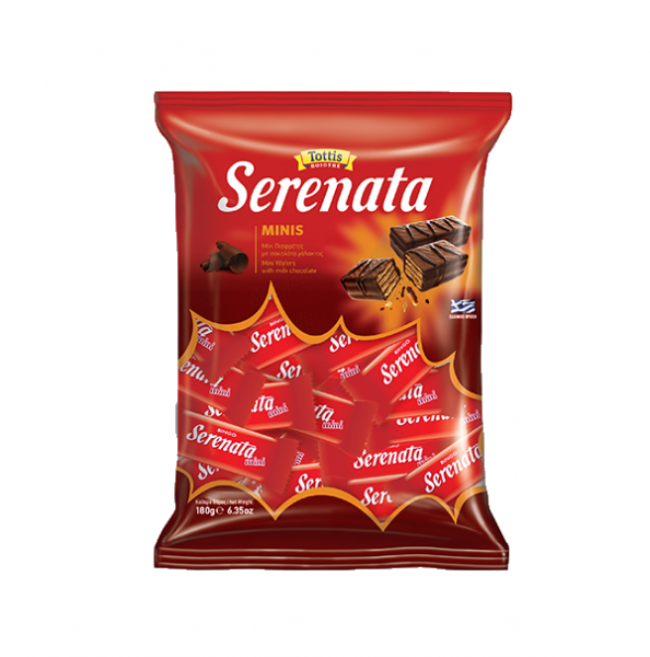 Вафли Шоколадови Серената Мини - 180 гр.