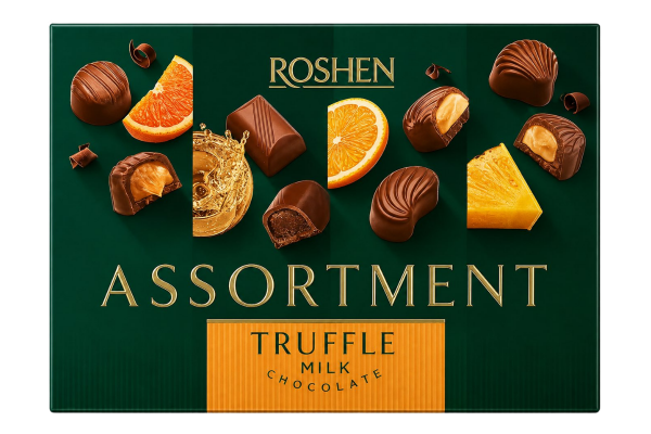 шок.бонбони assortment трюфел roshen 148гр