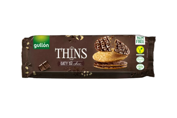 овесени бисквити gulon черен шоколад 150гр