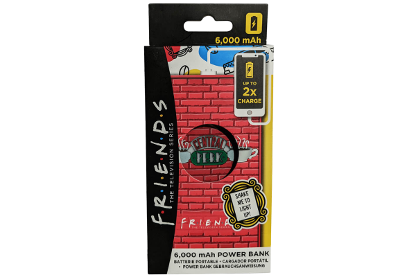 външна батерия central park friends с подсветка 6000 mah