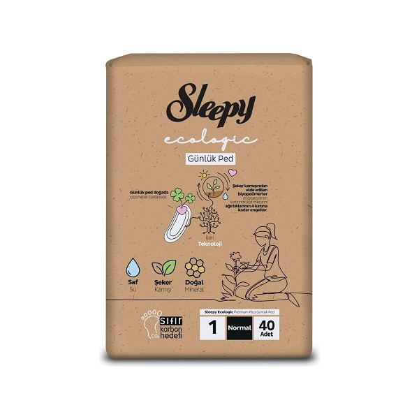 Ежедневни Превръзки Sleepy Екологични Нормал - 40 бр.