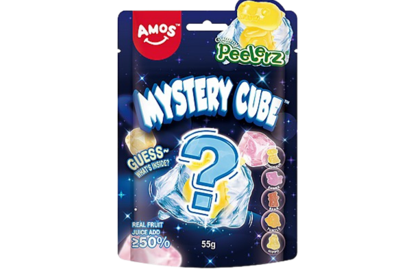 amos 4d желирани бонбони mystery cube 65гр