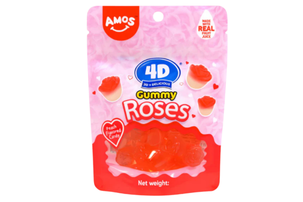 amos 4d желирани бонбони рози 65гр