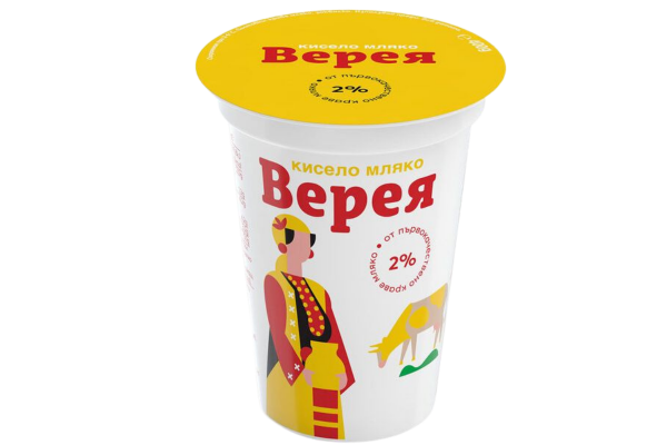 верея кисело мляко 2% 400гр