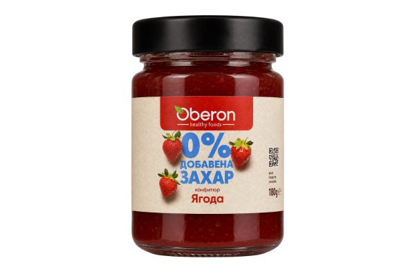 конфитюр оберон без захар ягода 180гр