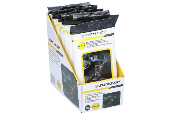 dunlop мокри кърпички за почистване на интериор 20p
