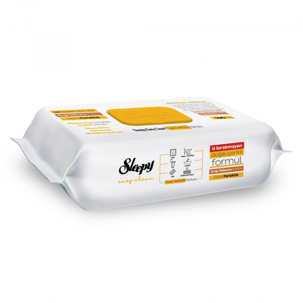 Мокри Кърпи За Почистване Sleepy Жълти - 100бр.