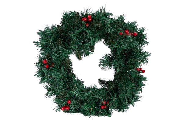 венец зелен pvc с плодове 50см