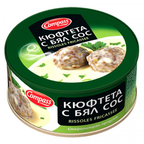 Кюфтета с Бял Сос Компас Консерва - 300гр.